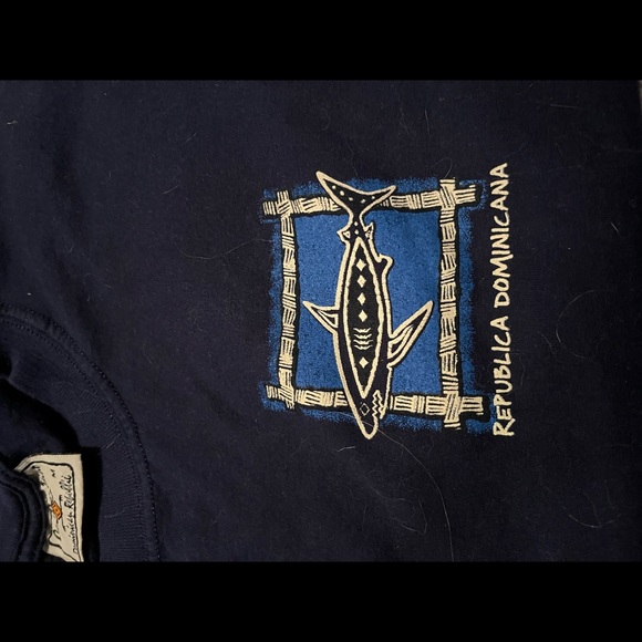 Blue T-shirt with fish - Picture 3 of 5